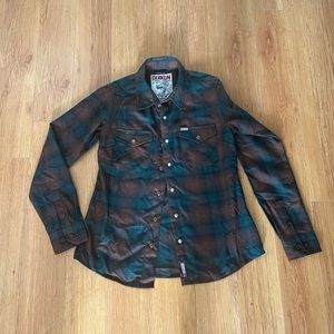 Brown and Green Dixxon Flannel - Widowmaker